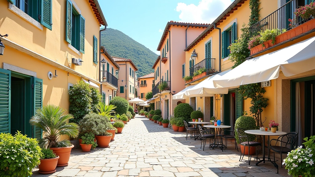 Borghi costieri della Riviera con architettura tradizionale